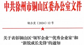 淮海车辆获徐州市铜山区年度“领军企业”表彰！